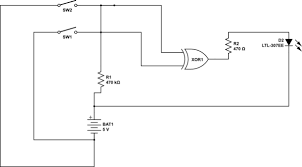 When you observe the truth table of xor, you can find that if any input is high, the result is high or true. Breadboard And Xor Gate Not Working Electrical Engineering Stack Exchange