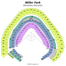 True Row Seat Number Miller Park Seating Chart Miller Park