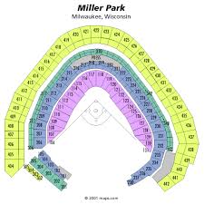 true row seat number miller park seating chart miller park