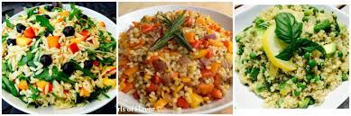 For the calories in each of our rice products, please refer to the nutritional panel on the jar or check our products page. Mediterranean Orzo Pasta Salad