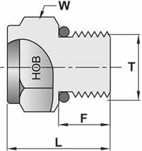 121 Hob Hex Head Plug Sae Ms Straight Thread Boss