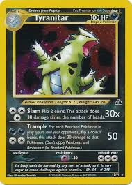 Search based on card type, energy type, format, expansion, and much more. Tyranitar Neo Discovery Unlimited Pokemon Trollandtoad