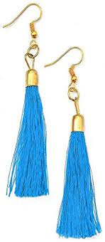 #tussels instagram videos and photos. Subharpit Firozi Color Tussel Thread Dangle Drop Earrings For Women Girls Buy Online In Fiji At Fiji Desertcart Com Productid 79239043