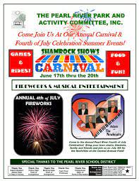 Pearl River Park Activity Committee Inc Hosting Annual Carnival July 4th Celebration Rocklandnews