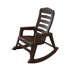 Adams Mfg Corp Earth Brown Resin Stackable Patio Rocking Chair Resin Rocking Chairs Plastic Rocking Chair Patio Rocking Chairs