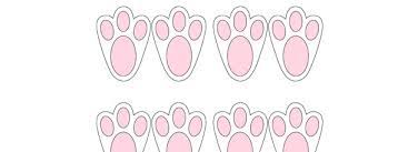 Turkey beak and feet template. Bunny Feet Cut Out Small