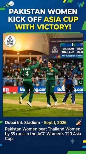 Sadia Iqbal starts her spell with a 𝒅𝒐𝒖𝒃𝒍𝒆 𝒘𝒊𝒄𝒌𝒆𝒕 𝒎𝒂𝒊𝒅𝒆𝒏  ⚡ #PAKvTHA | #BackOurGirls | #AsiaCup