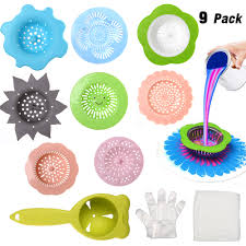 Pipe size some older sinks may have drains that connect to a 1 1 4 inch tailpiece but most modern drains have a 1 1 2 inch outlet. 12pcs Multifunction Acrylic Paint Pouring Strainers Kitchen Silicone Sink Filter Ebay