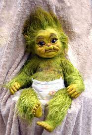 Baby Christmas Stealer Baby Grinch Cute Fantasy Creatures Creepy Dolls
