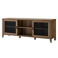 Maporch 304 stainless steel mesh screen type mesh 20 wire 11.4x 23.6 (29cm x 60cm) woven vent mesh, metal wire mesh for air ventilation, door, shower drain and cabinet (1pcs) 4.5 out of 5 stars. Walker Edison 70 In Industrial Mesh Door Tv Console Reclaimed Barnwood W70arsmdro