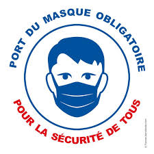 Logo Masque Obligatoire Recherche Google Masque Portes Autocollant