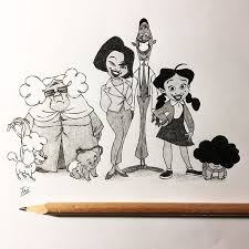 The Proud Family Disney Style Drawing Family Art Family Drawing