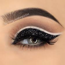 black and silver smokey eye makeup
