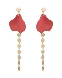 Oliver bonas is an independent british lifestyle store, designing our own take on fashion and homeware. Oliver Bonas Deja Orange Shape Disk Chain Drop Earrings In Gold Metallic Lyst