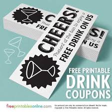 Cheers Free Drink On Us Tickets Free Printables Online Printable Tickets Wedding Drink Tickets Drink Ticket