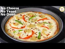 No Cheese No Yeast No Mayo No Yogurt Veg Pizza Without Oven Recipe By Tiffin Box White Sauce Pizza Youtube In 2020 Veg Pizza White Pizza Sauce Veggie Snacks