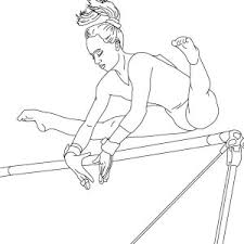 The costumes can be made colorful by using purple, red, yellow and blue shades. Barbie Gymnastics Coloring Pages Coloring Pages