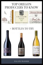 Top Oregon Wine Producers And Bottles Oregon Wine Bottle Wine Tasting