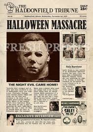 Braden timmons 1.669 views2 months ago. Halloween Haddonfield Michael Myers Mock Newspaper Print Michael Myers Michael Myers Halloween Michael Myers Movies