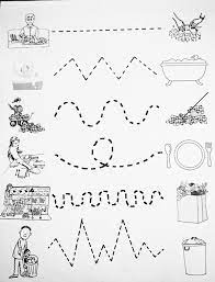 beginning writing skills tracing the lines images relate to family jobs but as this is a word doc i preschool family writing skills preschool activities