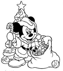 Mickey Mouse Para Colorear Navidad