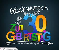 Sprüche Zum 30 Geburtstag Karte Mit Schönem Spruch Zum Nachdenken
