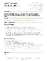 A resume is used for job hunting in all industries, and the cv is used for job and admissions in academia. Restaurant Owner Resume Samples Qwikresume
