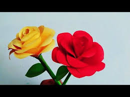 Cara membuat origami bunga mawar. Bunga Mawar Dari Kertas Cara Membuat Bunga Mawar Dari Kertas Origami Youtube Diy Crafts Paper Flowers Paper Flowers Paper Roses