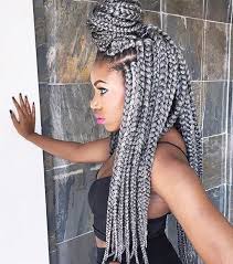 Big Box Braids Black And Grey 41 Chic Crochet Braid Hairstyles For Black Hair Stayglam Hair Styles Crochet Braids Hairstyles Box Braids Styling