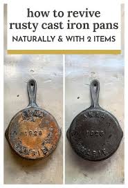 How To Remove Rust From Cast Iron Pans Naturally And With Only Two Items Vintage Cast Iron Cookware Pots Cast Iron Has B In 2020 Cast Iron Pan It Cast Cast Iron