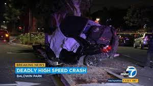 Officials from the el centro regional medical center said in a facebook live there were 27 passengers in the suv that struck a truck full of gravel. Fatal Crash In Southern California Leaves Car Wrapped Around Tree Abc30 Fresno