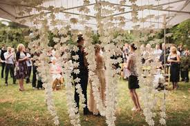 Eco Friendly Melbourne Wedding Ruffled Paper Flower Backdrop Wedding Eco Friendly Wedding Diy Wedding Decorations