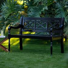 Black Bench With Back Belham Living Holland X Back Outdoor Bench Black Outdoor Bench Outside Benches