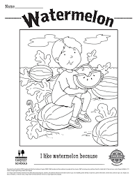 Food Hero Free Printable Children S Coloring Sheet Watermelon Coloring Pages Coloring Sheets Coloring Books