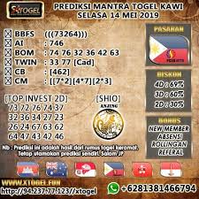 Mantra Togel Kawi Prediksi Togel Pcso Selasa 14 Mei 2019 Mei Sydney Selasa
