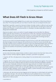 Cells plant cell animal cell both plant and animal cells are eukaryotic cells which mean they have a 'true' nucleus. What Does All Flesh Is Grass Mean Essay Example
