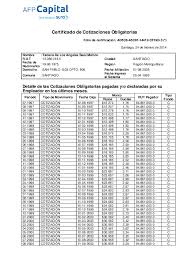 Con el certificado de cotización puedes revisar los pagos previsionales, se encuentra el resumen de las cotizaciones. Afpcapital Cl Certificados