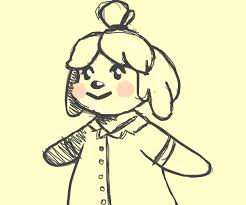 How to coloring takes time to show us how to draw animal crossing's isabelle as well as what colors to use to color her in. Draw Your Fav Animal Crossing Villager Drawception
