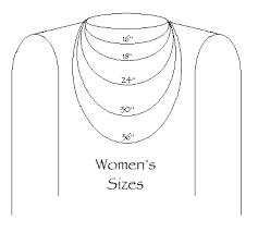 Women Men Necklace Sizes Necklace Lengths Jewelry