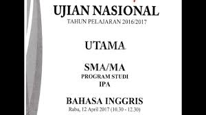 Check spelling or type a new query. Pembahasan Soal Un Bahasa Inggris Sma Ma 2017 Youtube