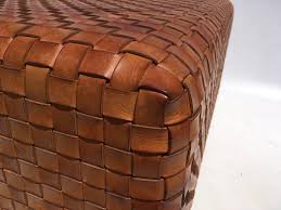 Rated 4 out of 5 stars. Beautiful Woven Leather Ottoman Or Coffee Table At 1stdibs