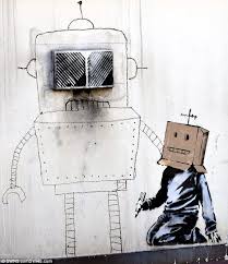 Banksy Becomes Blanksy Famous Graffiti Artist S Painting At Torquay Hotel Is Boarded Over To Stop Vandals Striking Banksy Artwork Street Art Banksy Street Art