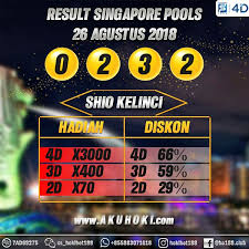 Result Singapore Pools 26 Agustus 2018 0 2 3 2 Sah Nikmatin Bonus Togel Dari Hokibet188 Welcome Bonus 100 Bonus Cashback 5 Keno Slots September