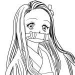 Download and print these nezuko kamado coloring pages for free. Demon Slayer Coloring Page