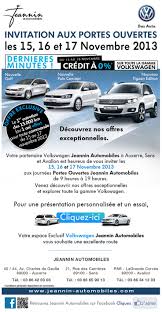 Operation Portes Ouvertes Volkswagen Chez Jeannin Automobiles Campagne E Mail Banner