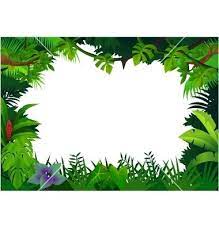 Jungle Frame Vector Image On Vectorstock Free Printable Clip Art Jungle Book Party Jungle Art