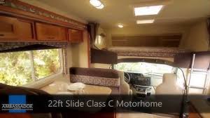 Class a motorhomes are perhaps the most luxurious rv you can buy. Motorhome 22ft Slide Class C Youtube