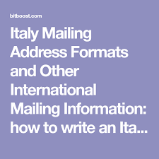 Call the embassy or check its website to learn the address to which you should mail your letter. Italy Mailing Address Formats And Other International Mailing Information How To Write An Italian Address Find Look Up Itali Mailing Address Coding Writing