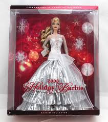 Barbie 2009 Holiday Barbie 20th Anniversary Collector Ed Silver Gown L9643 Barbie Dolls For Sale Holiday Barbie Barbie
