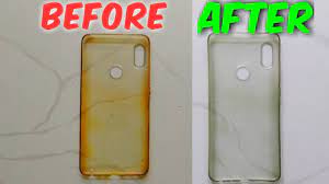 There is no way to remove this discoloration. How To Clean Yellowness Of Transparent Mobile Cover Clean Silicon Cover Soft Silicon Youtube